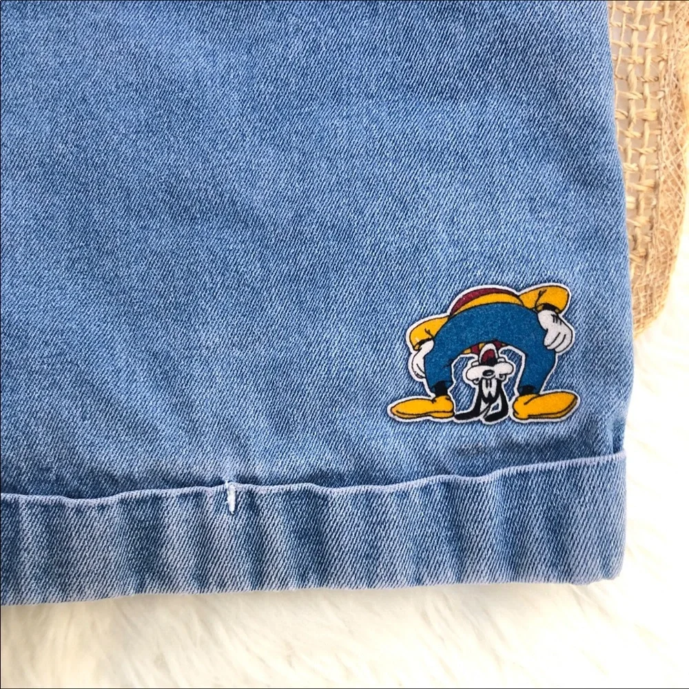 Vintage Mom Jean Shorts Goofy Patch - Picture 3 of 11
